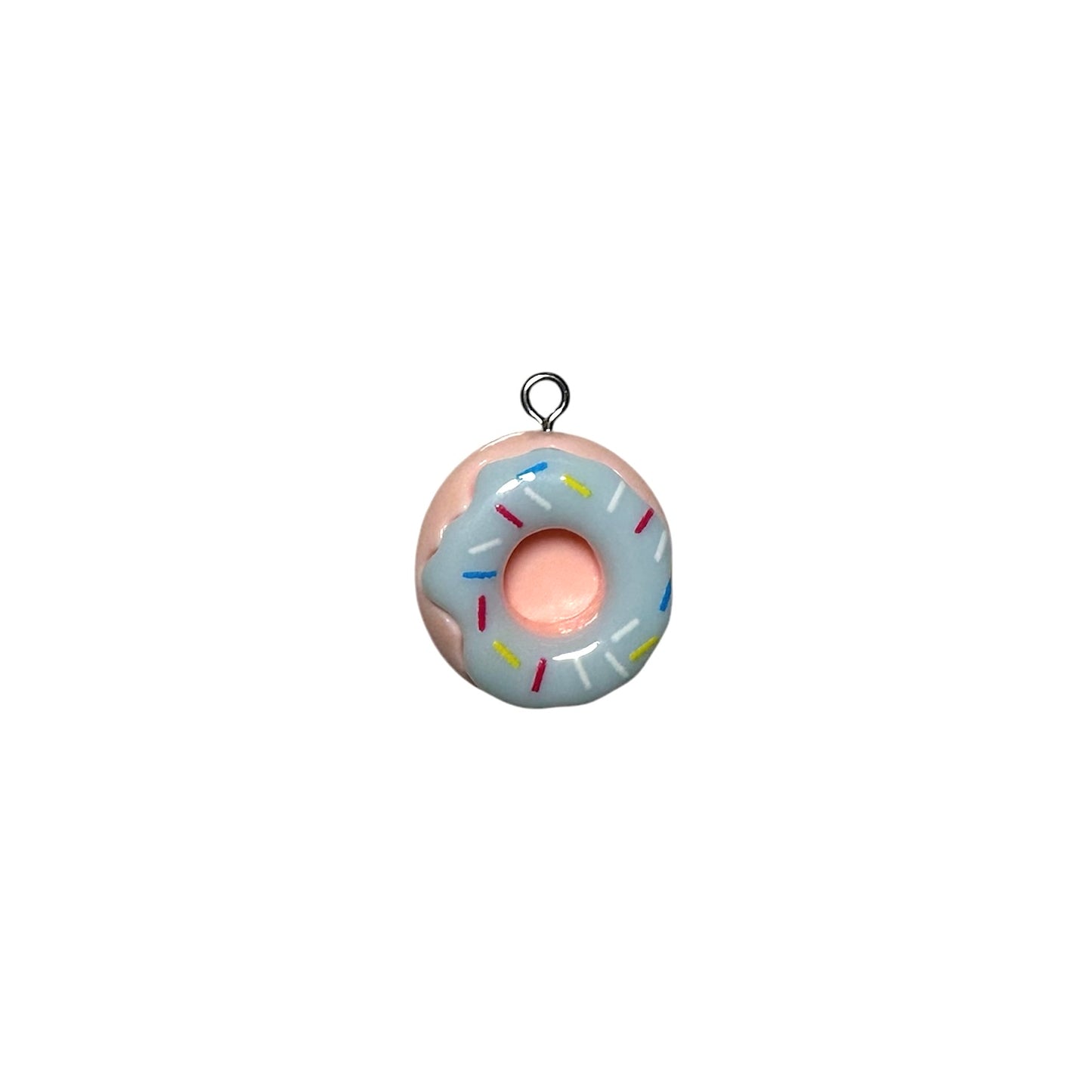 Blue Icing Pink Donut