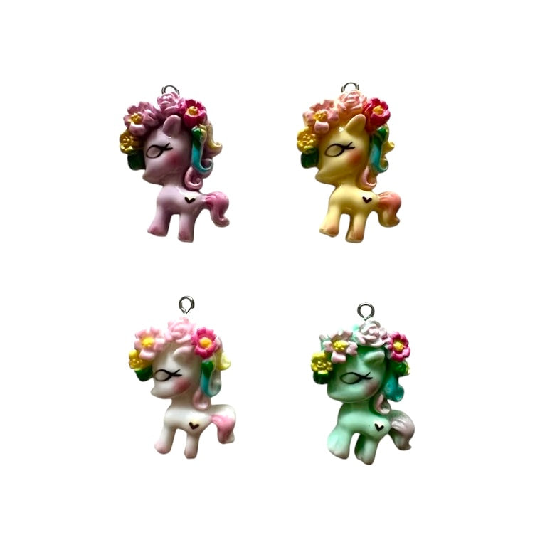 Large Flower Hair Ponies