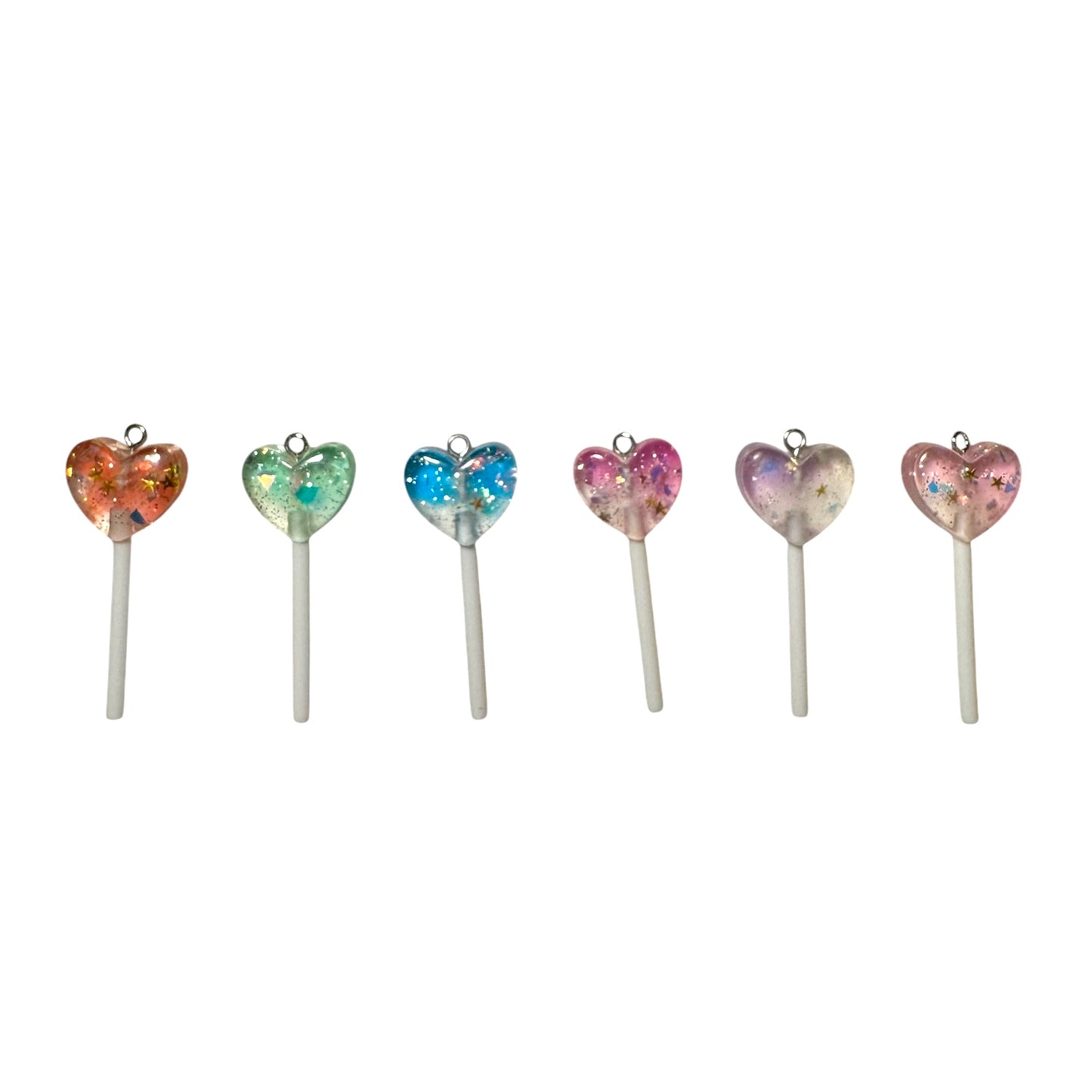Sparkle Heart Lollipops