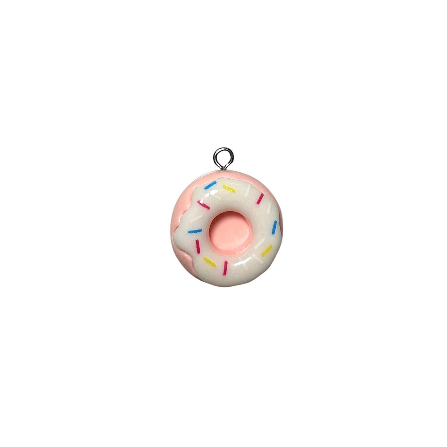 White Icing Pink Donut