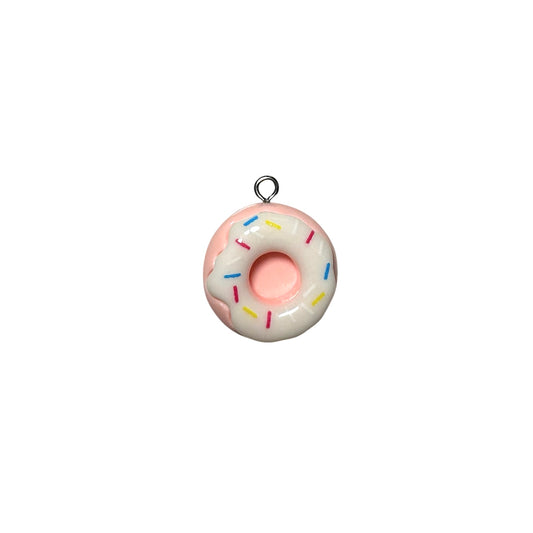 White Icing Pink Donut