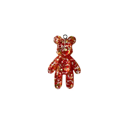 Large Teddy Bear in Red Glitter
