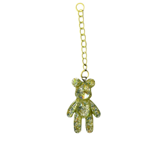 Large Teddy Bear in Yellow Glitter