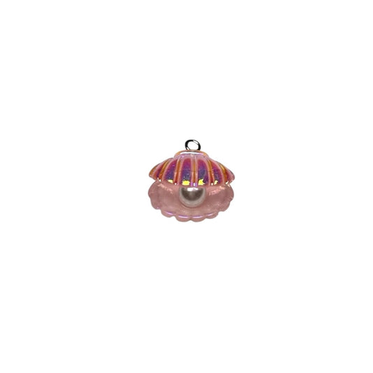 Small Iridescent Shell with Pearl in Pink