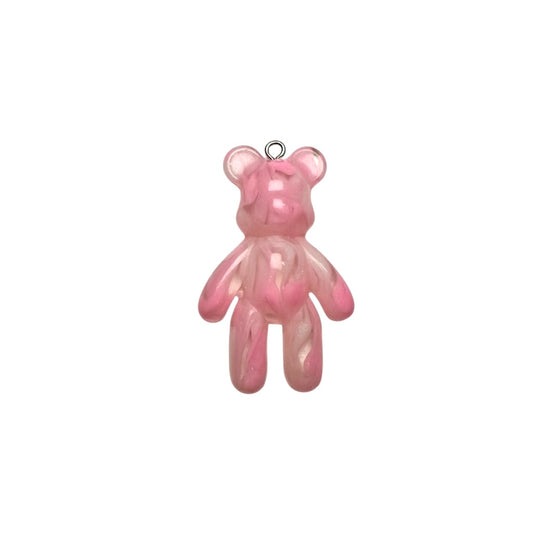 Large Pink Marble Swirl Teddy Bear