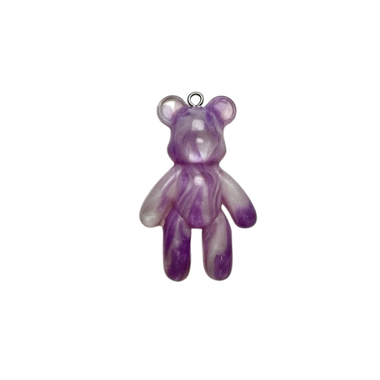 Large Purple Marble Swirl Teddy Bear