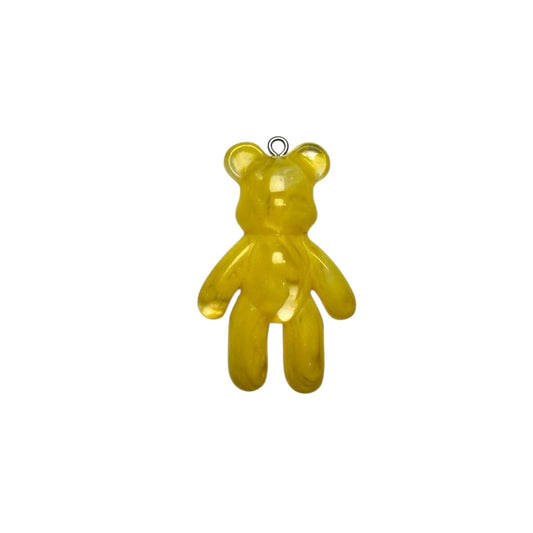 Large Yellow Marble Swirl Teddy Bear