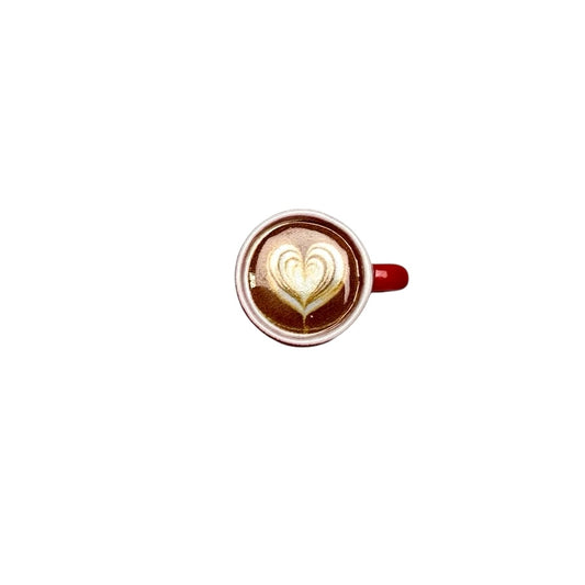 Large Red Latte Mug