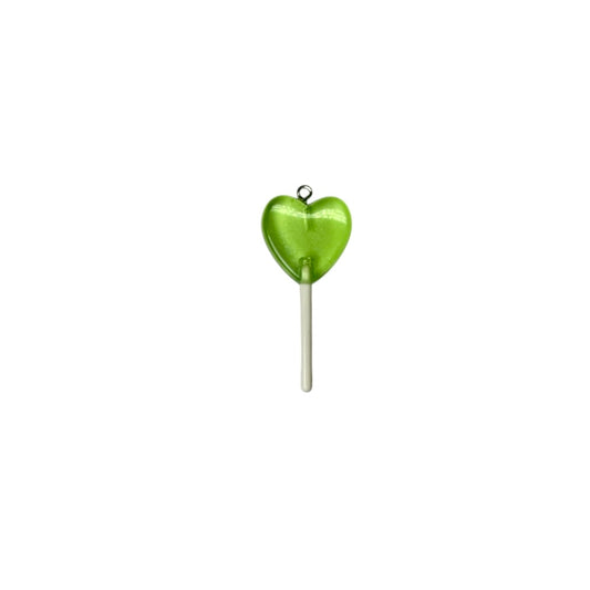 Green Heart Lollipop