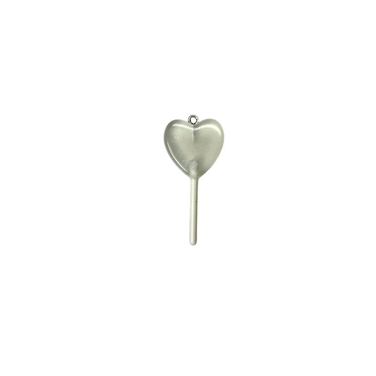 Clear Heart Lollipop