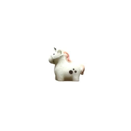 Medium Fuzzy Horse with Pink Hair