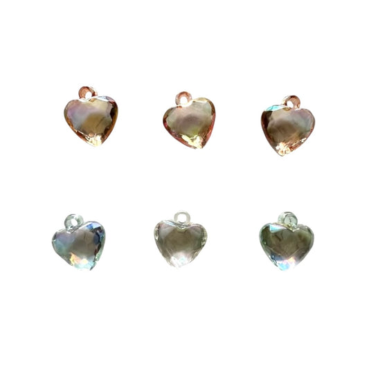 Medium Iridescent Geometric Hearts