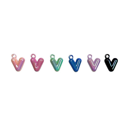 Rainbow Letter V